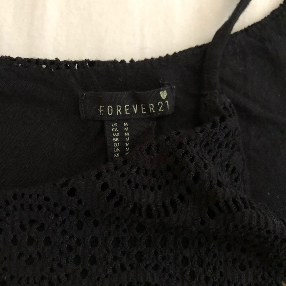 Navy Blue Textured Top